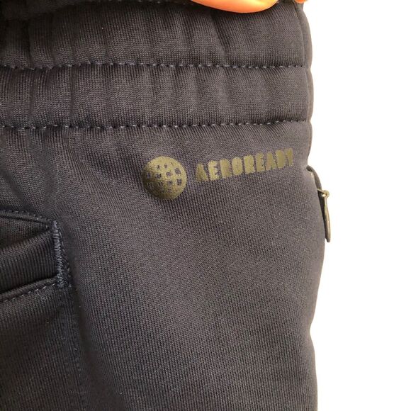 Adidas Training Pants Women’s 2XL Navy Blue Stadium Tapered Aeroready HB6798 NWT - Picture 15 of 16